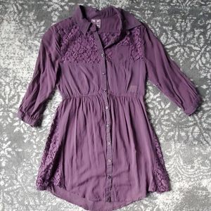 Free People purple lace tunic